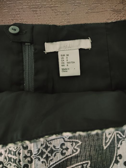 Spódnica mini z tafty H&M