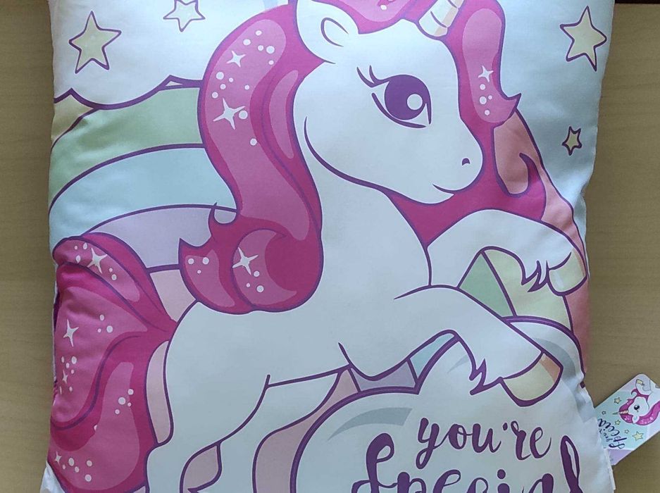 Shimmer & Shine and Unicorn Decorative Pillow