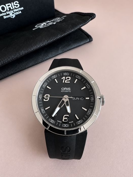 Oris TT1 Day Date (Grey Dial) – FULL SET z polskiego salonu, 1. właściciel