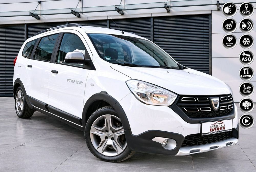 Dacia Lodgy STEPWAY|Navi|Webasto|Parktronic|Klima| 6 Bieg|Tempomat|Serwis|GWARANT