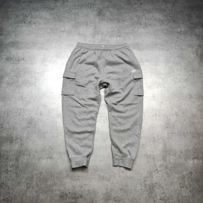 MĘSKIE Spodnie Dresy Sportowe Cargo Kieszenie Bawełna Nike Air Max Haft