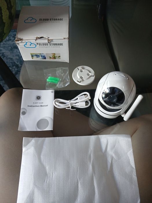 Câmara de Vigilância Inteligente Wi-Fi X-IOT CAM (Nova) — Monitor de Bebé / Segurança