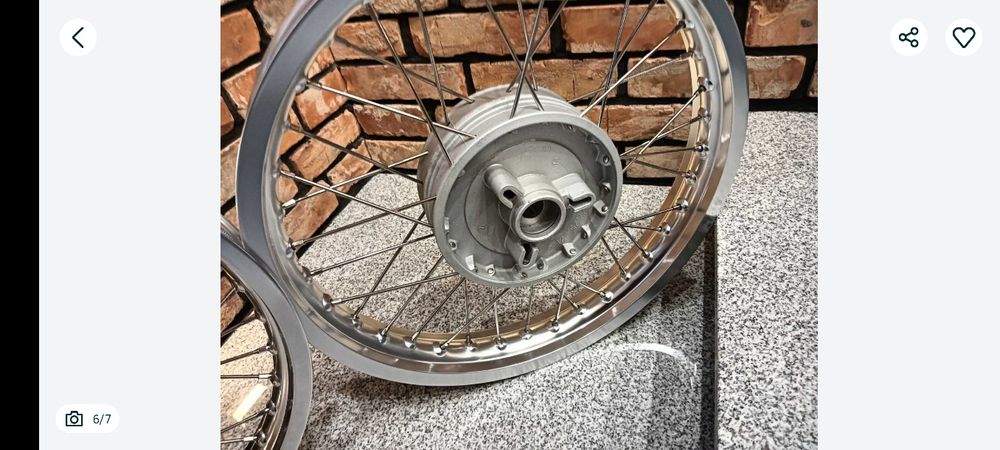 Koła po regeneracji kpl. Kół MZ etz 250