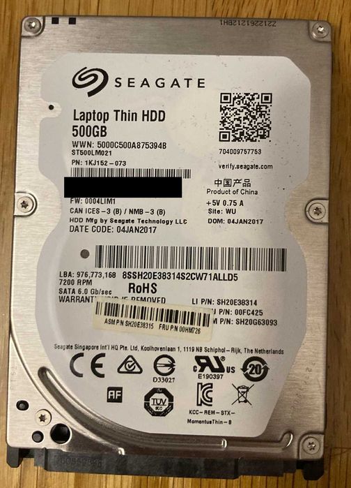 Disco Seagate 2.5 Portatil 500GB