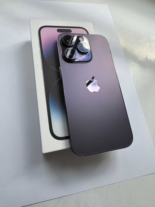 iPhone 14 Pro, Deep Purple, 128 GB, kondycja 100%