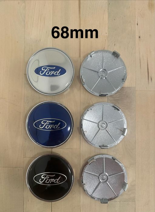 Conjunto 4 Centros Tampas Jantes Ford 54mm 56mm 60mm 63mm 65mm 68mm 75mm