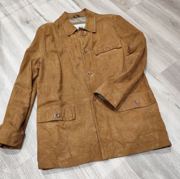 Casaco Vintage em Pele Genuína ZARA (Clássico Leather Jacket)