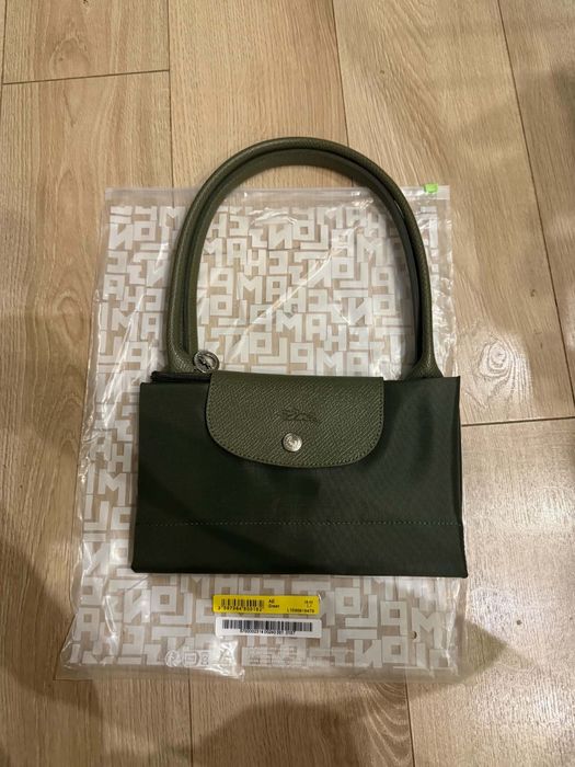 Zielona torba Longchamp le pliage
