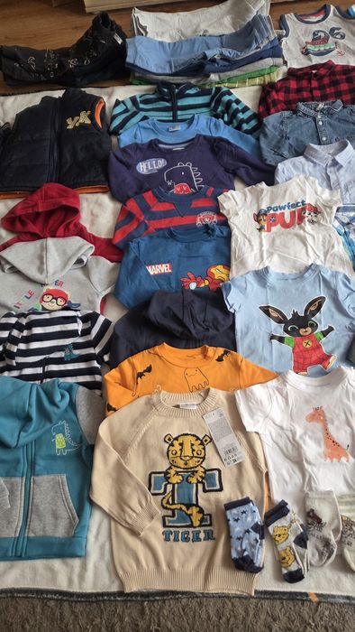 Duża paczka ubranek dla chłopca rozm. 86