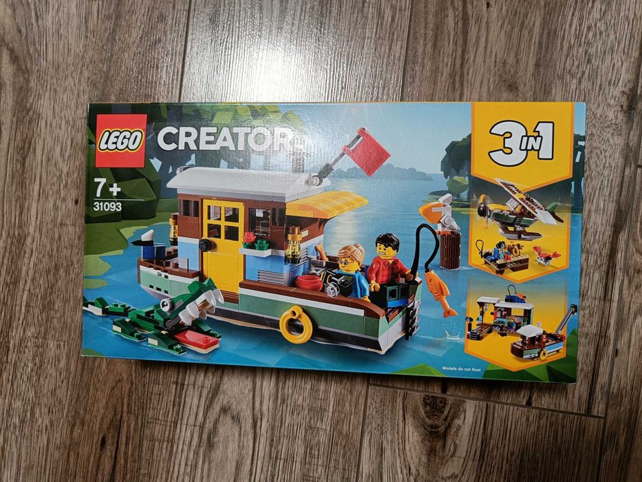 NOWE Klocki Lego 31093 Creator 3w1 - Łódź mieszkalna