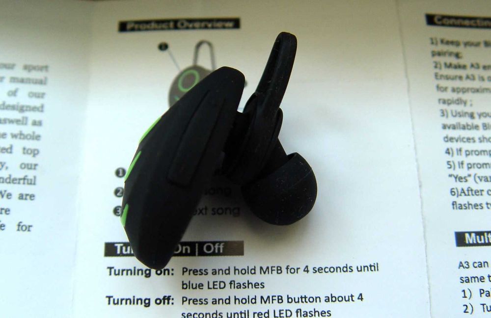 A3 - Бездротовий  HIFI Стерео Міні Bluetooth-гарнітура v4.0 - навушник