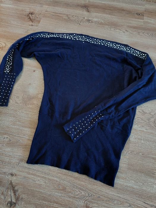 Sweter granatowy  S/M