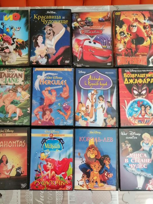 Мультфільми, Dvd диски + декілька фільмів