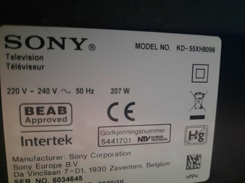 Telewizor Sony 55'smart androidzie