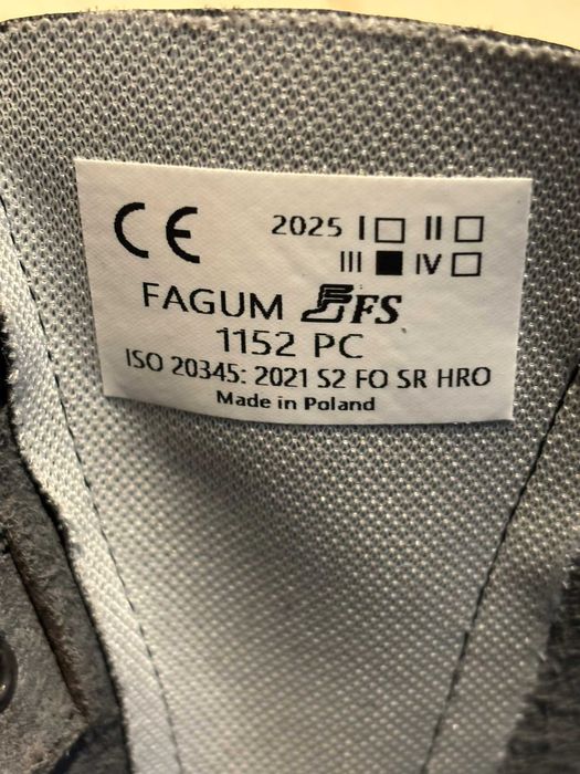 Obuwie robocze buty wysokie Fagum FG1152 Techwork-II Rozmiar 43