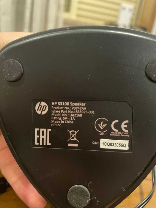 Colunas HP S3100 USB 2.0 Som Estéreo - Novas/Pouco Usadas