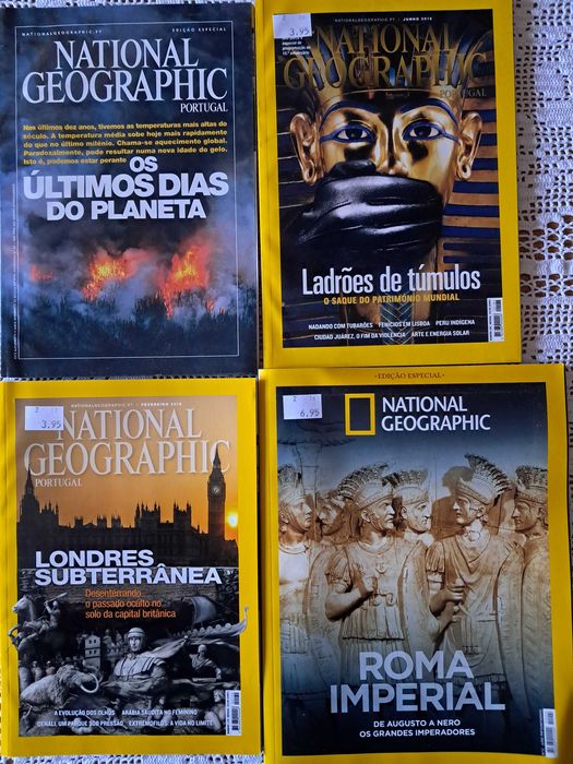 National Geographic (edição: inglesas e portuguesas) diversas