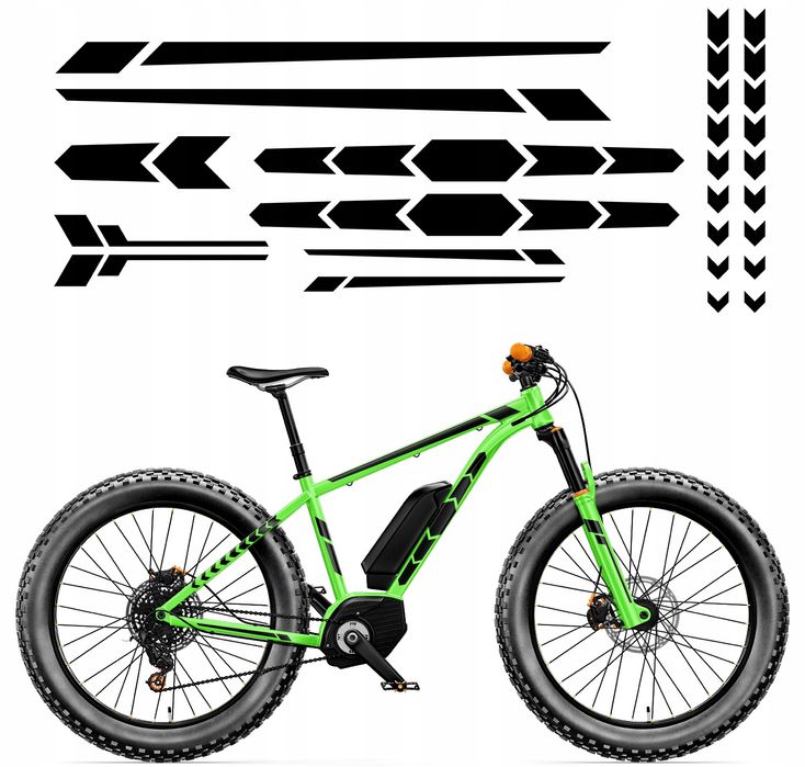 ZESTAW NAKLEJEK uniwersalnych na rower GEOMETRIA