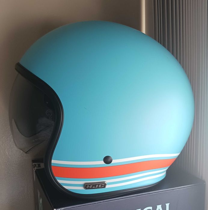 HJC V30 Azul / Laranja - M