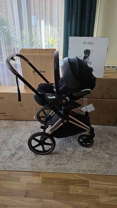 Wózek Cybex Priam 4.0 Rose Gold Deep Black 4w1