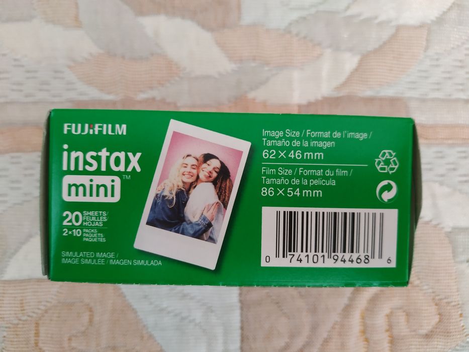 Fujifilm Instax mini 2*10, фотоплівка для фотоапарата,  86/54