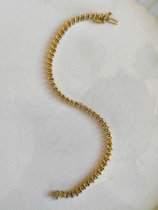 Bransoletka Tenisowa z diamentami 1,47 CT / certyfikat