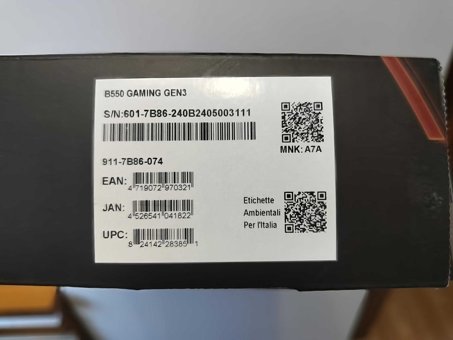 Материнська плата MSI B550 GAMING GEN3