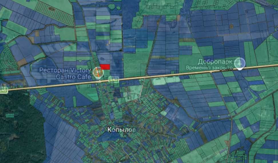 Копилів 3,2Га Житомирська траса-250м. Під промисловість!