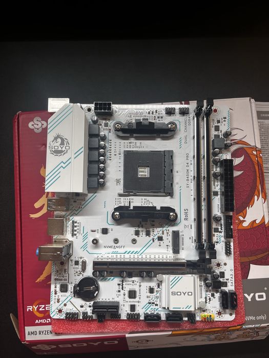 Комплект ryzen 5 3600 (або 7 5700х) + soyo b450m