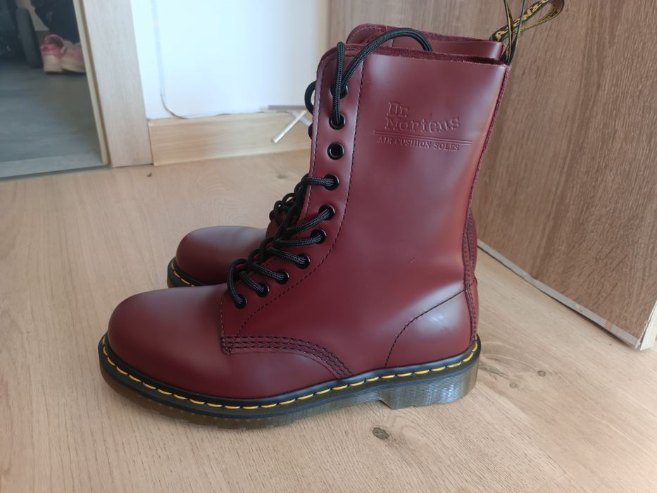 Dr. Martens bordowe glany damskie