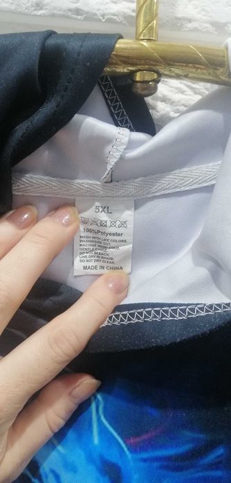 Bluza z kapturem z printem r 5XL