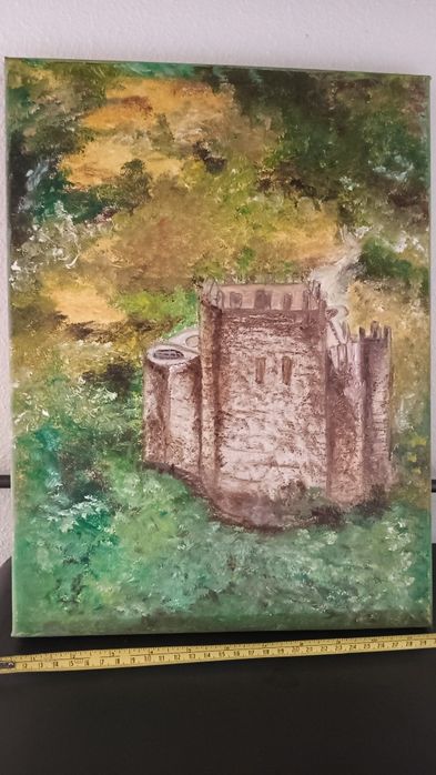 Tela em pastel pintor falecido