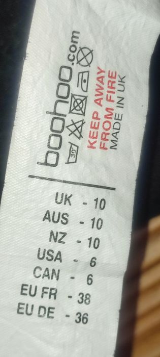 Nowy bolerko Boohoo rozm S  Wymiary na fotkach