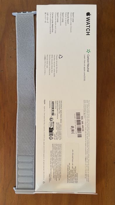 APPLE - Bracelete Loop Desportiva Cinzento Claro 45mm