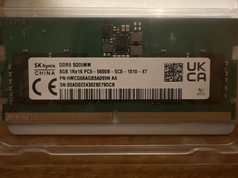 Pamieć RAM 16GB ( 8x2 ) DDR5 5600 SODIMM