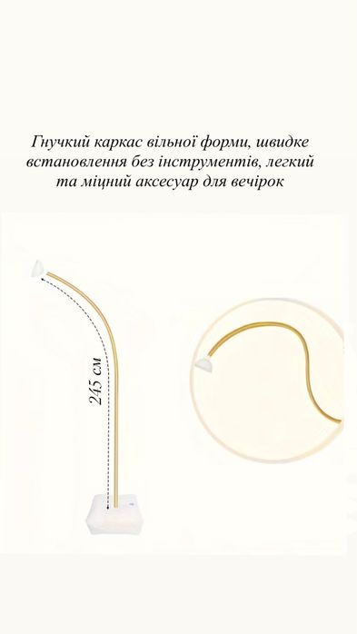 цифра/банер/арка/каркас/неоновий надпис