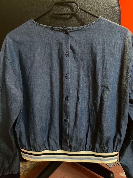 Dżinsowa lekka kurtka sweterek dla dziewczynki xs wzrost od 152 cm