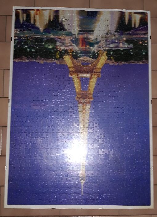 Fluorescent Puzzle (Eiffel Tower)64552363475715121