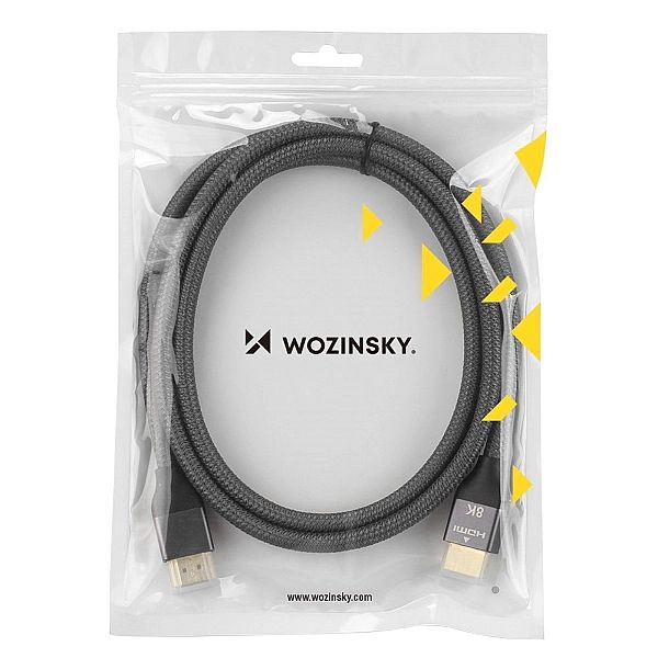 Wozinsky kabel HDMI 2.1/8K 60 Hz 48 Gbps / 4K 120 Hz / 2K 144 Hz 1m sr