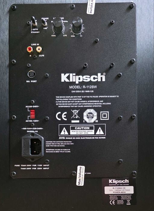 SUBWOOFER Klipsch Reference R-112SW
