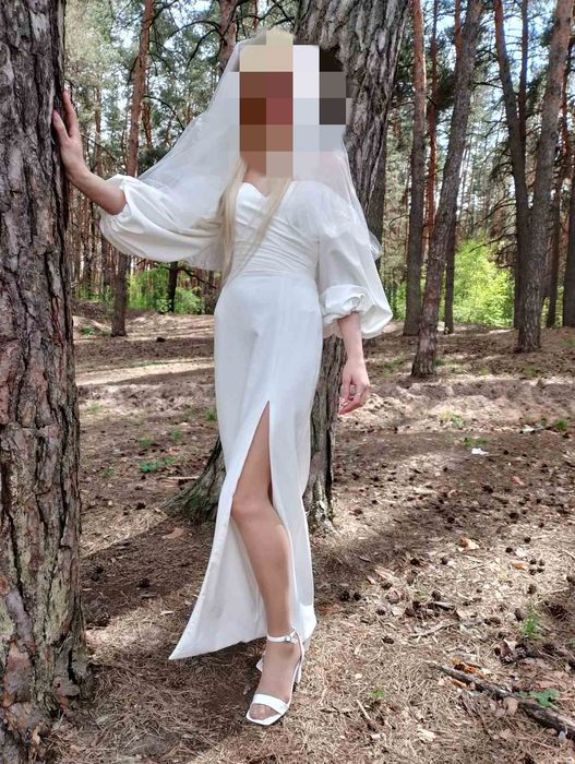 Елегантна весільня сукня + чохол до неї