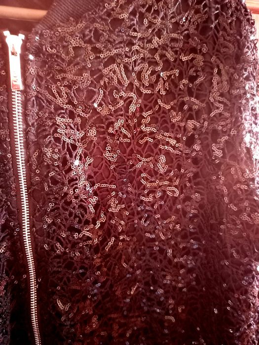 Шикарный бомбер куртка ветровка жакет с паєтками