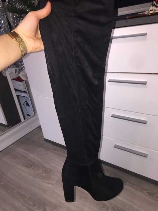 VICES kozaki czarne muszkieterki 36r