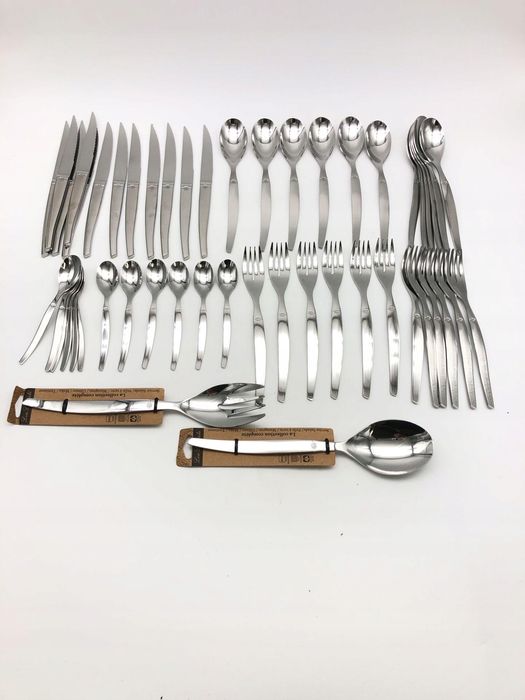 Zestaw sztućców Lou Laguiole Jet stal nierdzewna nowoczesny design