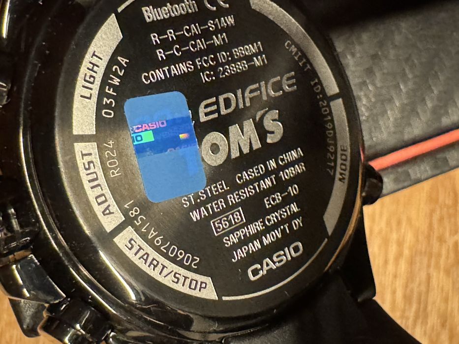 Zegarek męski Casio Edifice TOM's Limited Edition Bluetooth