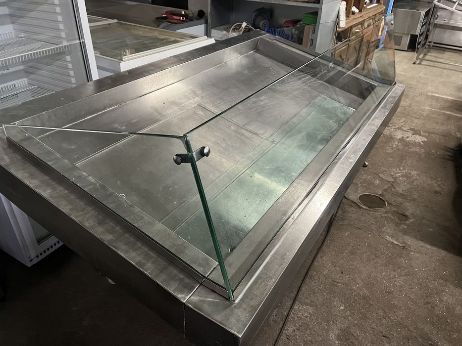 Expositor em inox para Peixe 2.00mt x 1.00mt