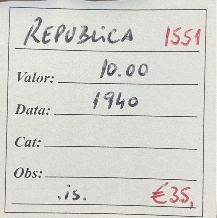 Moeda 1551 - 10 Escudos 1940 Prata