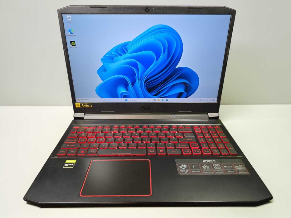 Acer Nitro 5 - AN515-44 / R5-4600H 3.00GHz / GTX 1650Ti 4GB / 12GB 3200MHz DDR4 / 512GB M2 / 15,6' FHD TFT 144Hz / Grade A- / GW 6 miesięcy