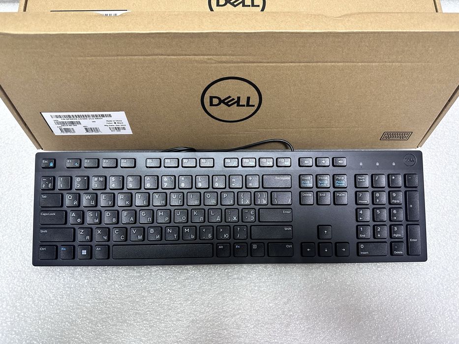 Клавіатура Dell Multimedia KB-216 (UKR/ENG/RUS) USB slim NEW