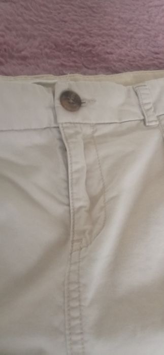 Beżowa spódnica dżinsowa 38